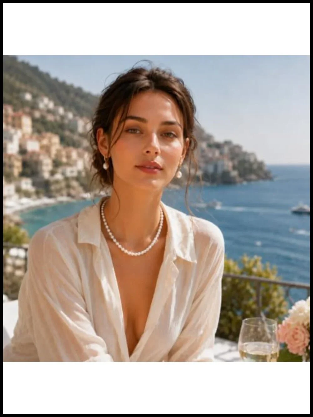 Natural Freshwater Baroque Pearl Drop Huggie Hoop Earrings 14K Gold Plated